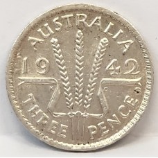 AUSTRALIA 1942 S . THREEPENCE